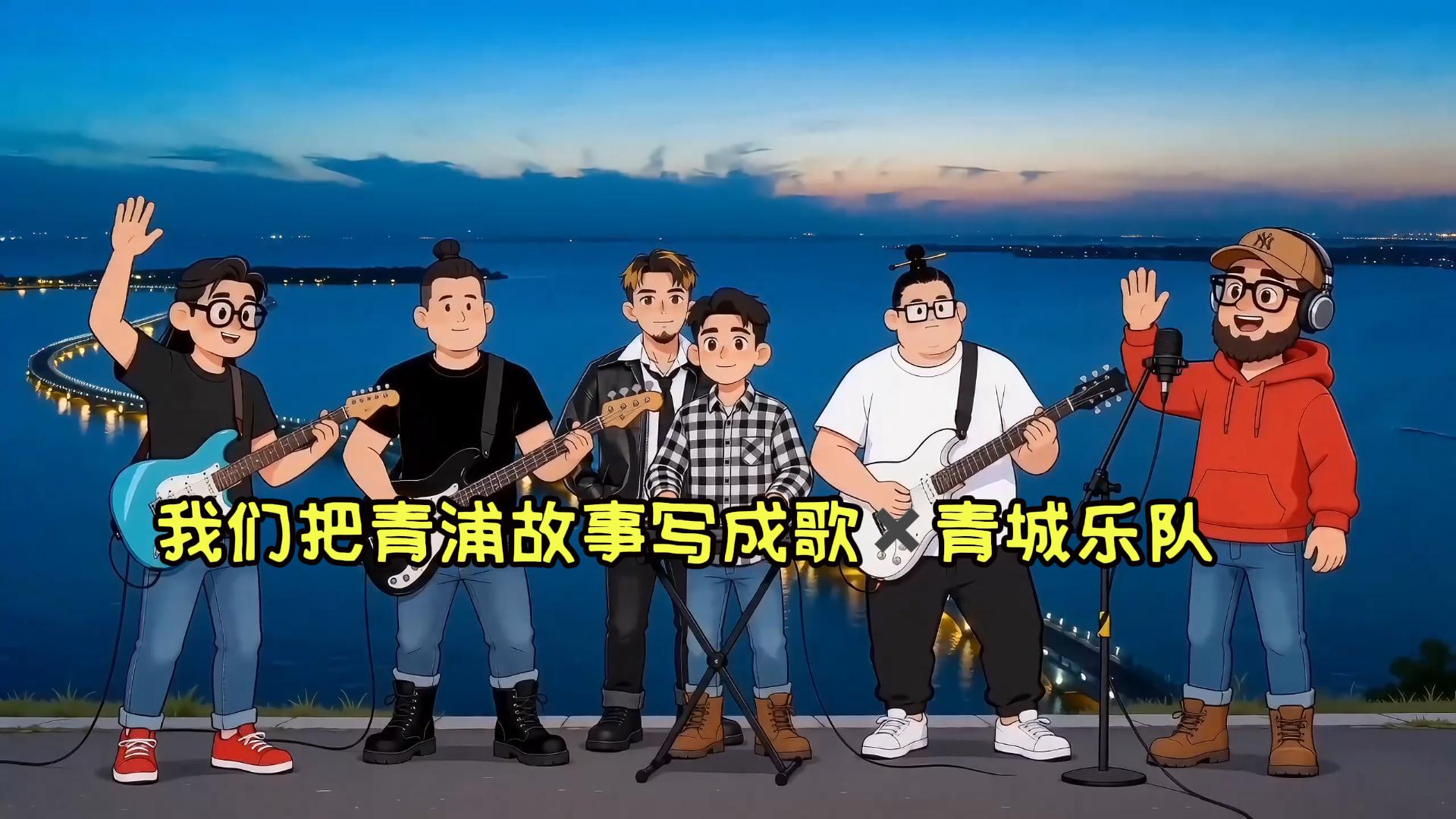 青城乐队合影